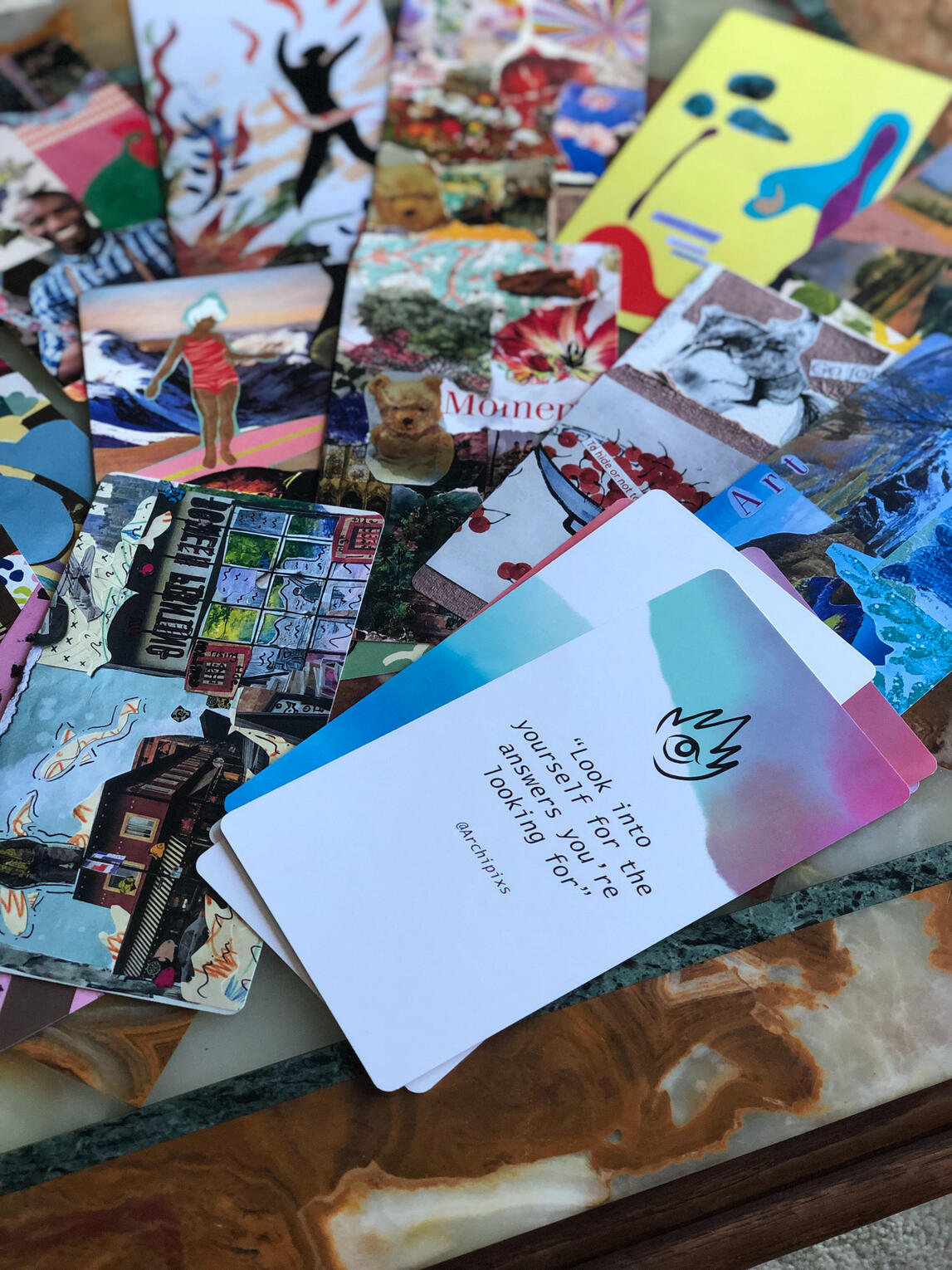 "Look into yourself for the answers you're looking for"